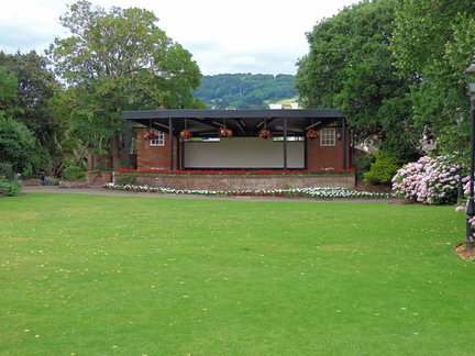 Across the lawn