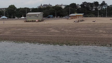 Passing the beach