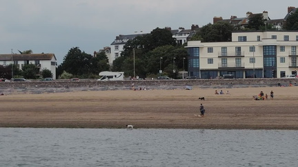 Passing the beach