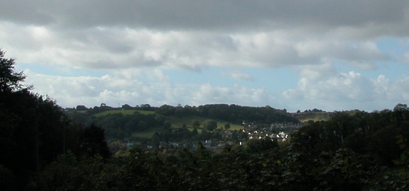 View downhill