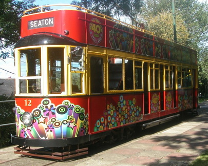 Red tram