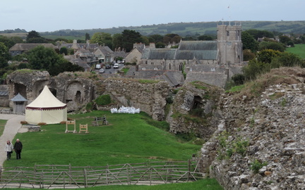 Over the village