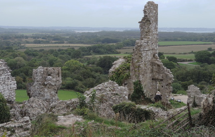Across the ruins