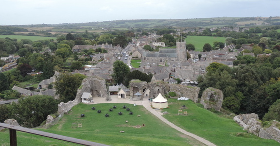 Over the village