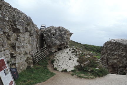 Collapsed wall