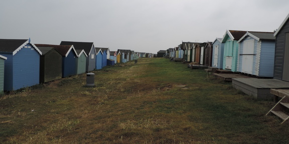 Between huts