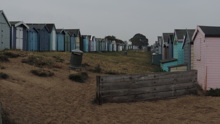 Between huts