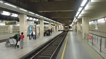 Tram leaving