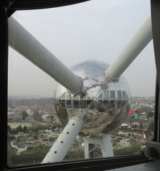 Sphere through window