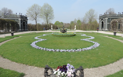 Garden between arches