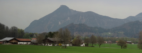 Looming mountain