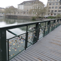 Padlocks on the bridge