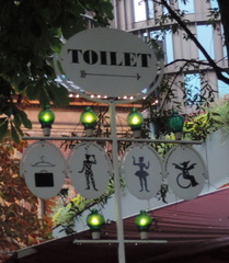 Toilet sign