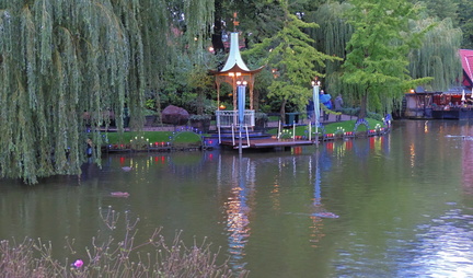 Across the lake