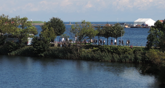 Across the water