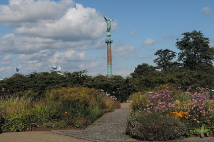 Column above gardens