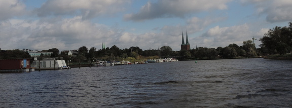 Boats against the city