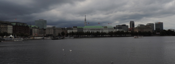 Across the lake