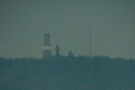 Distant hilltop