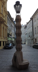 Cubist lamp-post