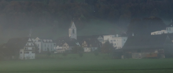 Misty town