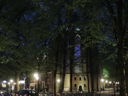 Church through the trees