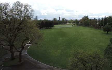 Across the park