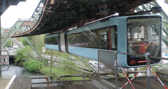 Train leaving