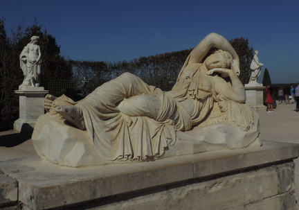 Reclining statue