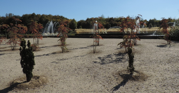 Trees and fountains