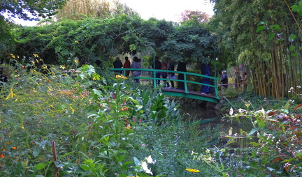Bridge through the flowers