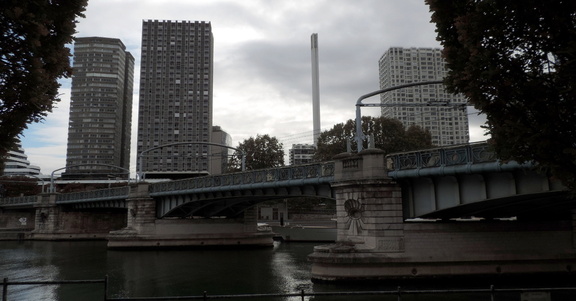 Buildings and bridge