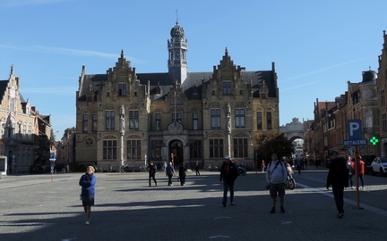 Across the square