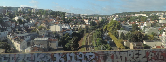 Over the railway