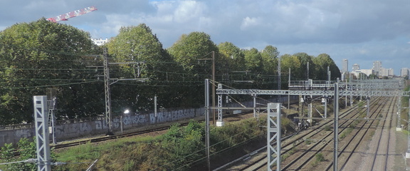Over the railway