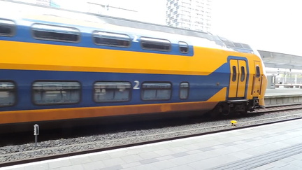 Train leaving