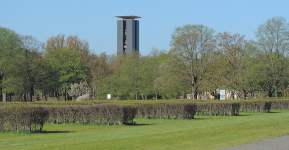 Tower above the hedges