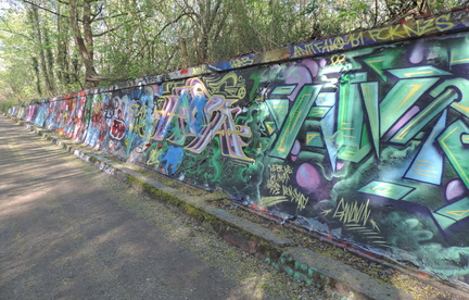 Graffiti wall