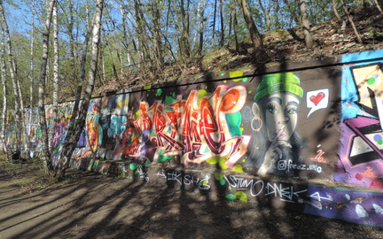 Graffiti wall