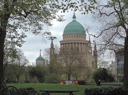 Church through the trees