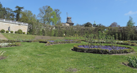 Gardens and windmill