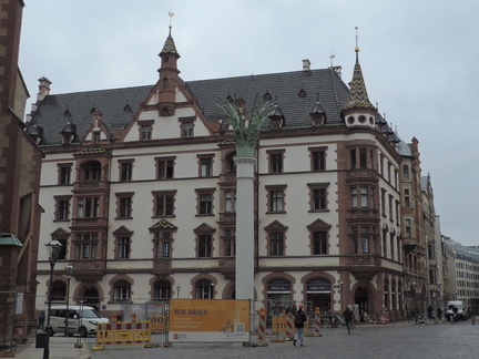 Across the square