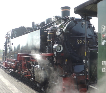 Steam train arrived