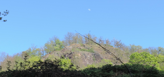 Moon over the peak