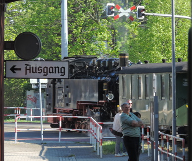 Leaving the station