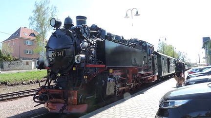 Train leaving