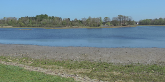 Across the lake