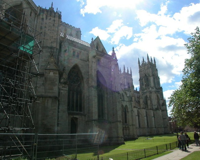 Along the side