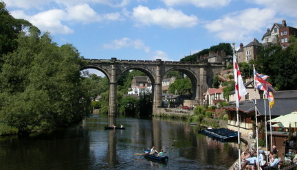 River under viaduct