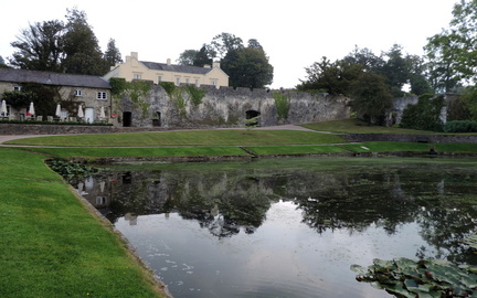 Pond and hall